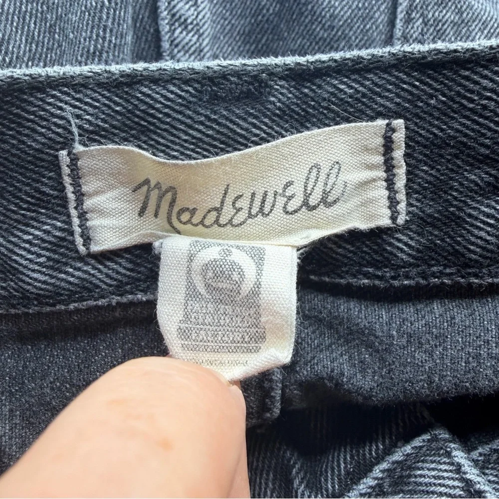 Madewell Baggy Tapered Jeans 32T Mackinnon Wash Charcoal Gray Tall